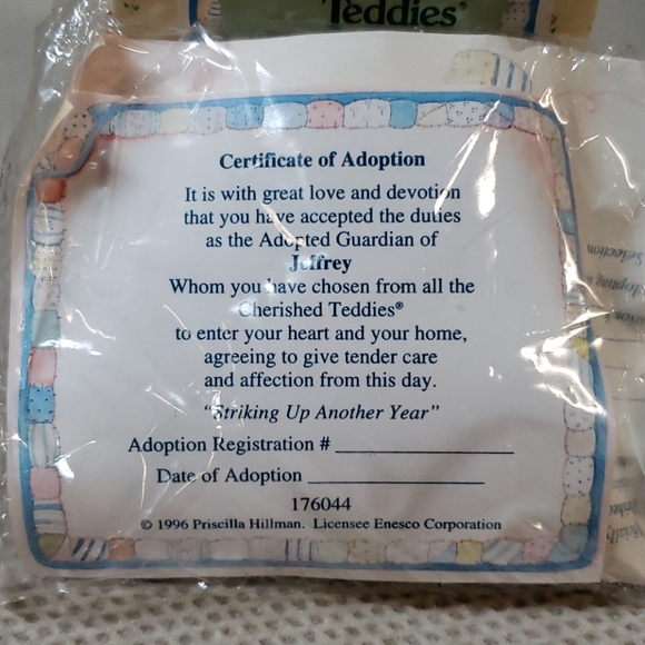 Cherished Teddies, Jeffrey - Picture 3 of 5